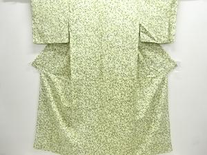 草花模様小紋着物